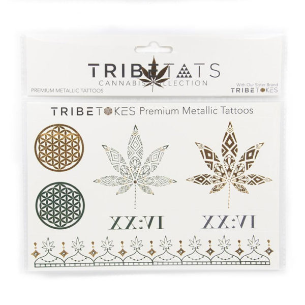 TribeTats Metallic Tattoos - Cannabis Collection