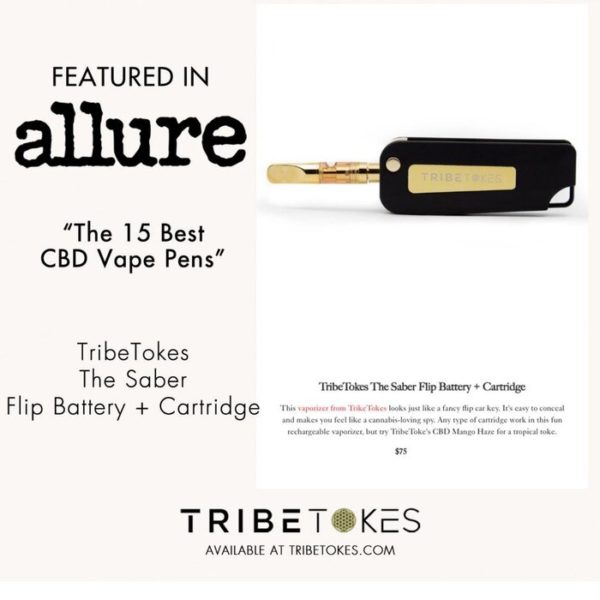 TribeTokes featured in Allure - The 15 Best CBD Vape Pens