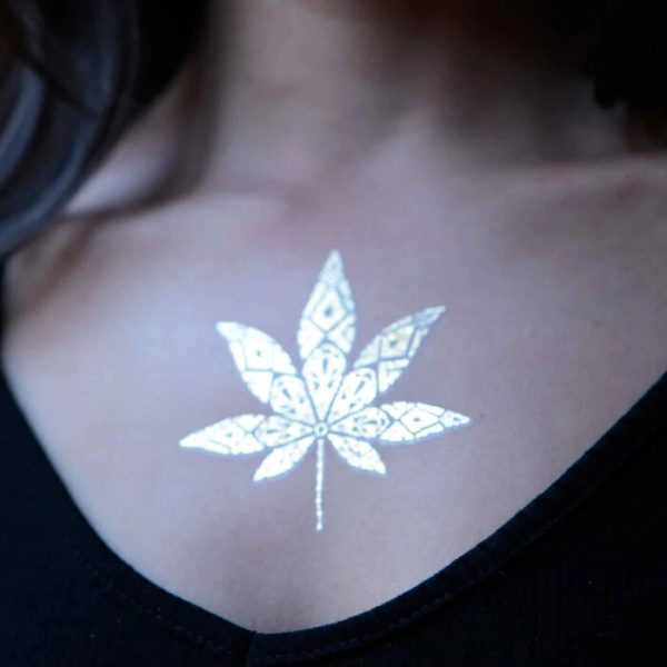 tribal pot leaf tattoos