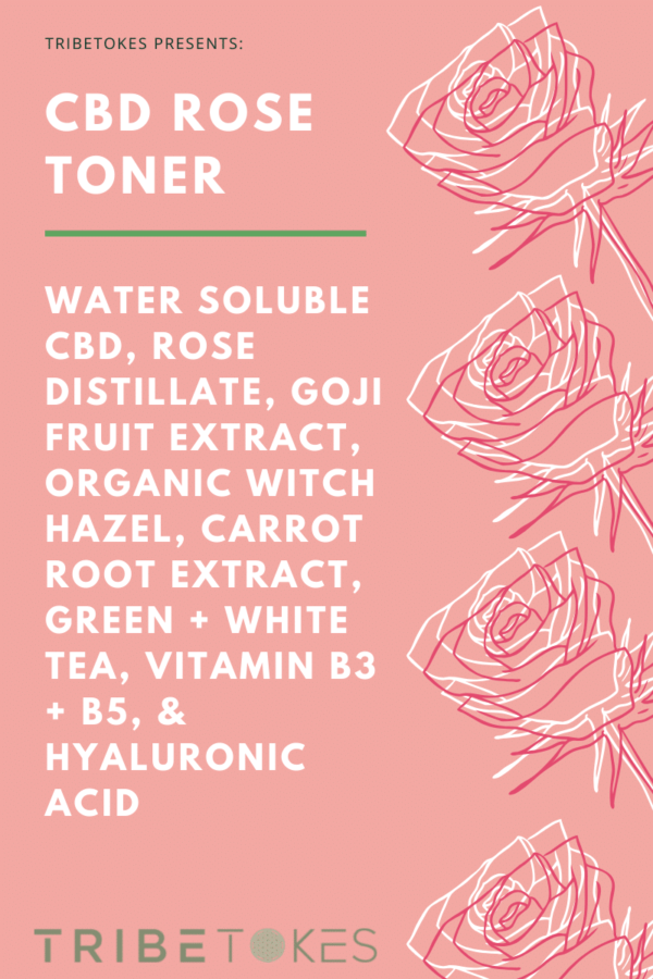 TribeTokes presents CBD Rose Toner