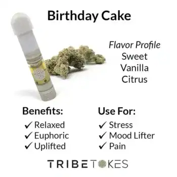 Birthday Cake (Hybrid) | CBD Vape Carts | CBG-Boosted