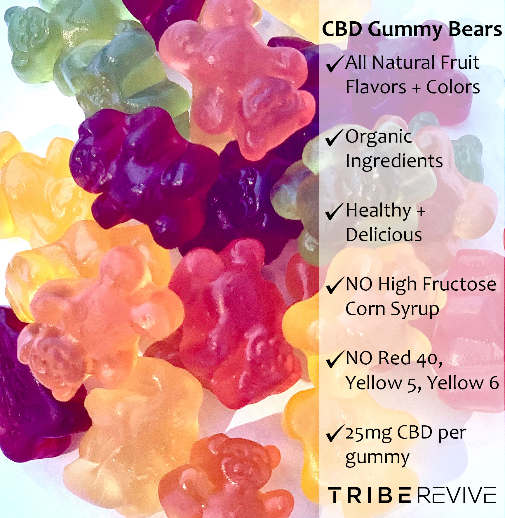 3-Pack CBD Gummy Bears (Save $30) - TribeREVIVE