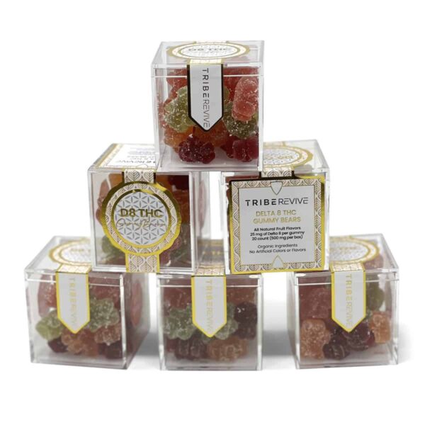 One of Each: Delta 8 + CBD Gummy Bears Combo| 2 Boxes - 500 MG CBD + 500 MG D8 - Image 5