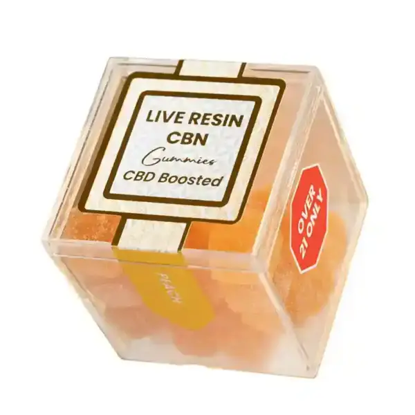 CBN Live Resin Gummies | 600mg | CBD-Boosted | Peach - Image 2