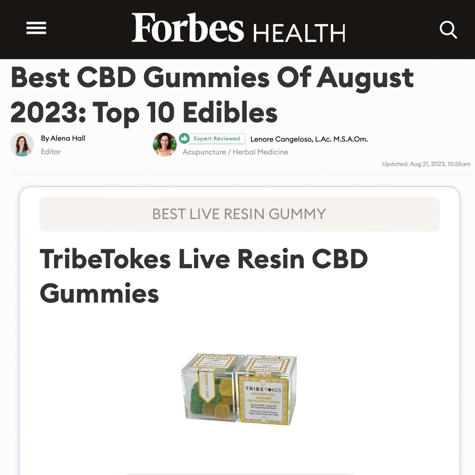 Forbes Best Live Resin Gummies