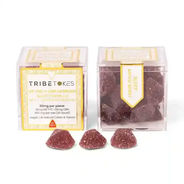 THC/CBN Sleep Gummies | With L-Tryptophan and Vitamin B6 | Mixed Berry - Image 4