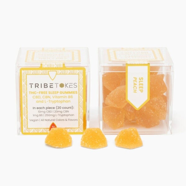 CBD + CBN Sleep Gummies | With B6 and L-Tryptophan | Peach - Image 2
